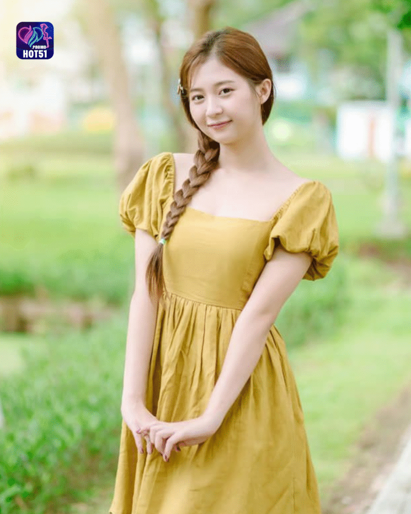 Beautiful girl live stream on Hot51 app