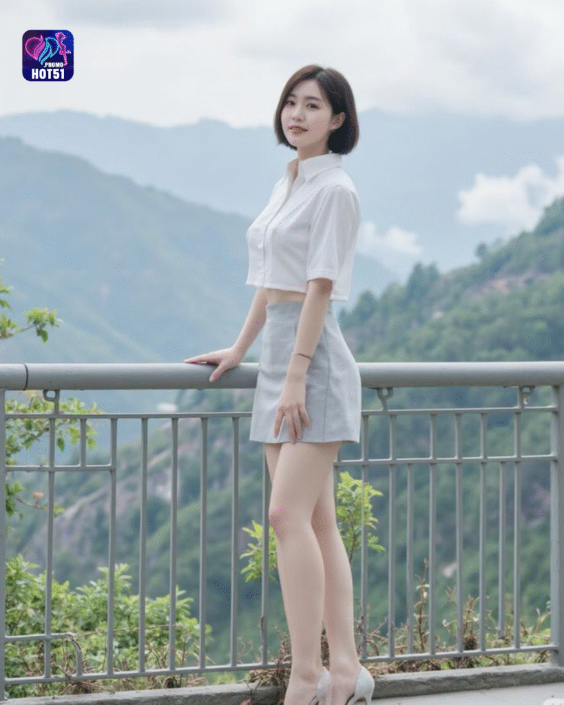 Beautiful girl live stream on Hot51 app